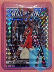 2020-21 Mosaic Will to Win Silver Prizm #13 Zion Williamson New Orleans
